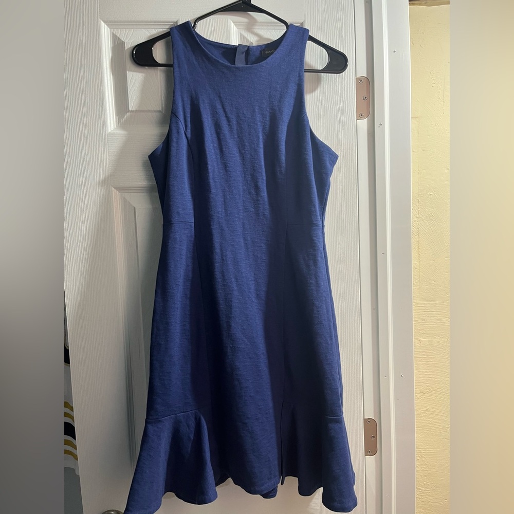 Banana Republic Navy Sleeveless Mini Dress